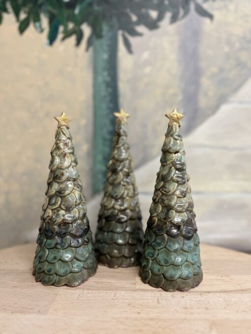 Unika keramik juletræer