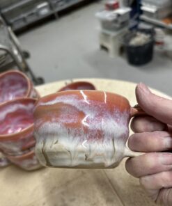 Rosa frost kop m/hank